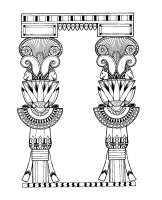 A coloring page of the old egypt